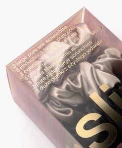 Slip™ 3-Pack Large Zijden Scrunchies - Zwart/Beige/Roze -Boetiek Modewinkel f5986c33 acc6 4a34 89d1 2649e6668c76 03