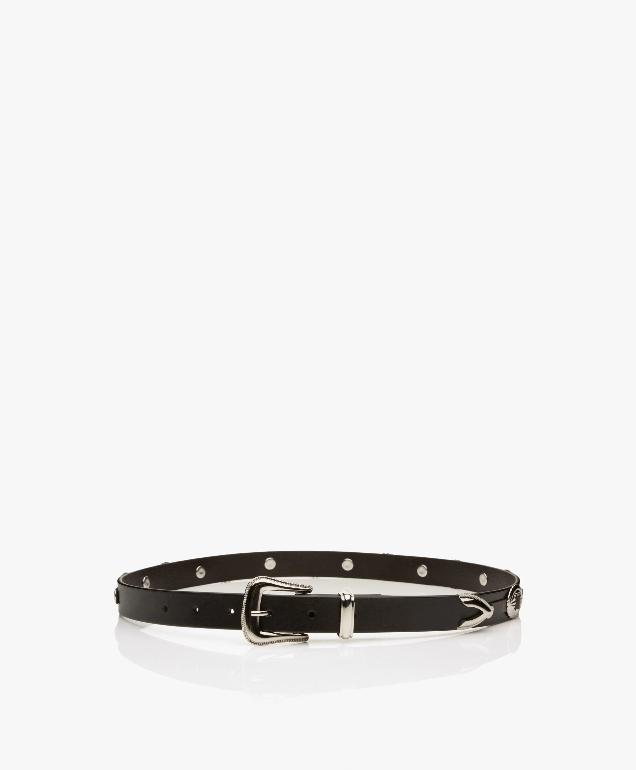 Róhe Gina Westernstijl Leren Riem - Pure Chocolate 5 Róhe Gina Westernstijl Leren Riem - Pure Chocolate - Afbeelding 3