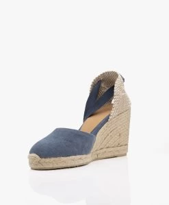 Castañer Carina 10Cm Canvas Sleehak Espadrilles - Azul Denim -Boetiek Modewinkel fa424d98 9c89 4441 80ce dac7f799bb0e 14