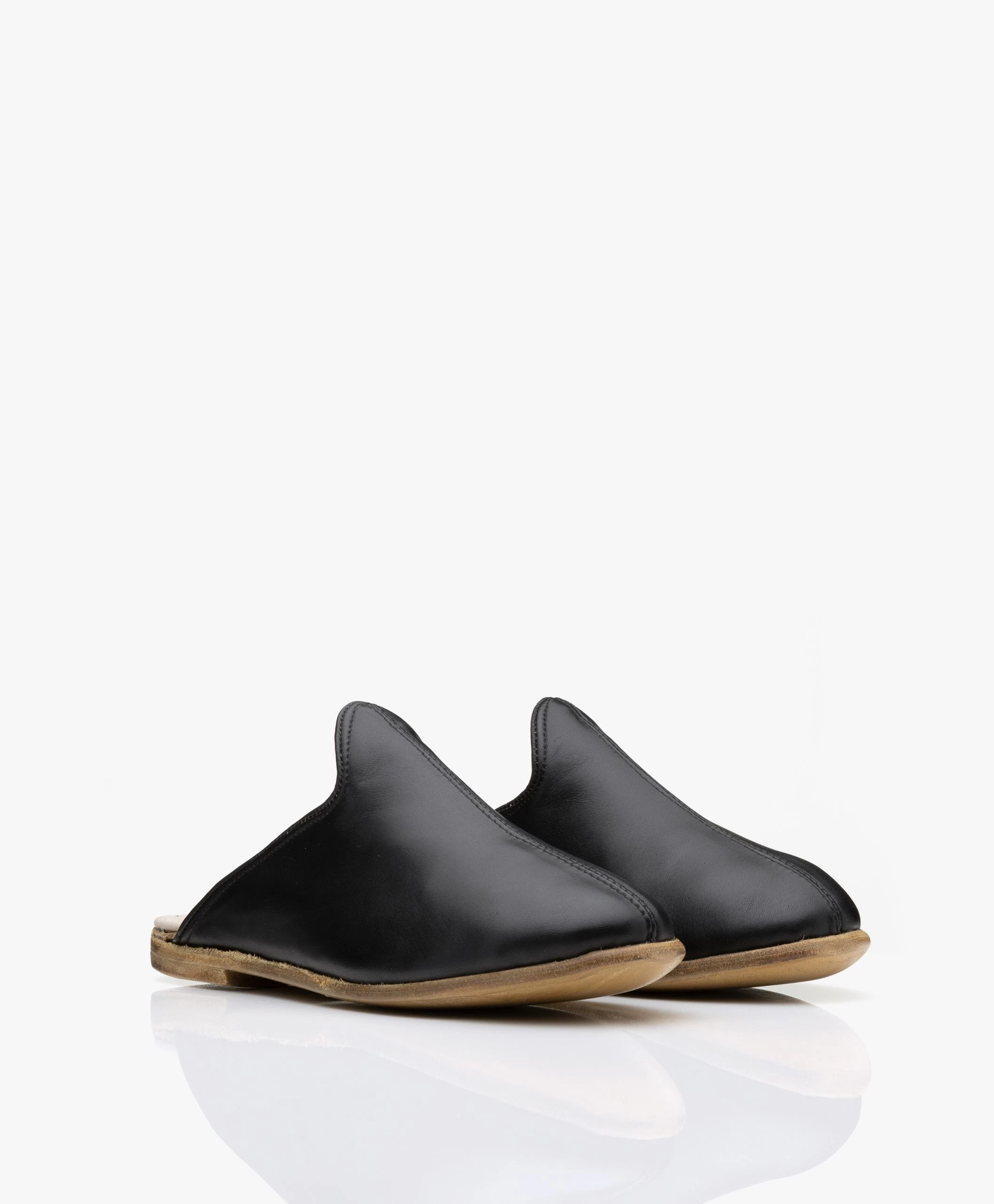 Surée Leren Mules - Onyx Zwart 6 Surée Leren Mules - Onyx Zwart - Afbeelding 4