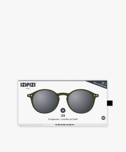 Izipizi Sun #D Zonnebril - Kakigroen/Grijze Glazen -Boetiek Modewinkel izipizi sun letmesee d kaki green grey lenses 02