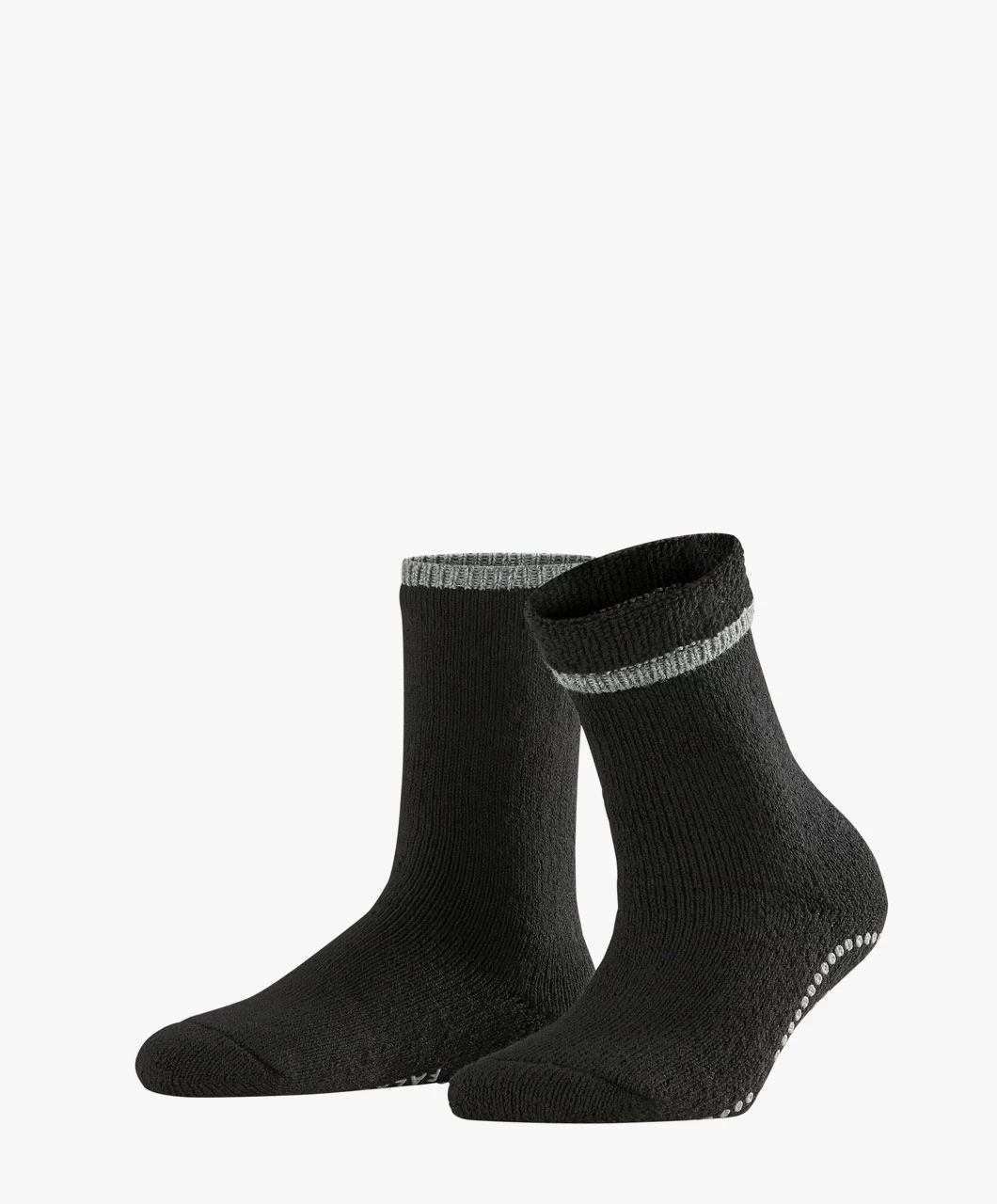 Falke Cuddle Pads Stopper Huissokken - Zwart/Grijs 4 Falke Cuddle Pads Stopper Huissokken - Zwart/Grijs - Afbeelding 2